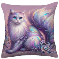 Coussin chat - Rainbow Cat
