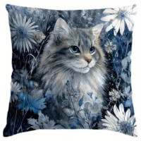 Coussin chat - Winter Cat #2