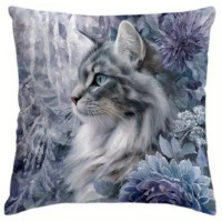 Coussin chat - Winter Cat #4