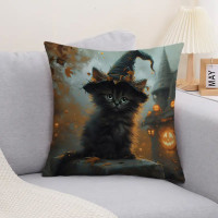 Coussin chat - Witchy Cat