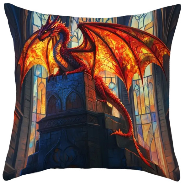 Coussin Dragon "Red Guardian" / Coussins Dragons