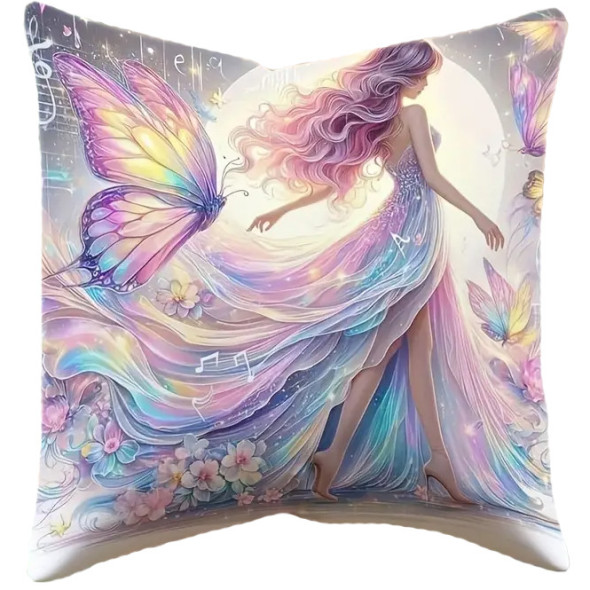 Coussin Elfe "Rainbow Butterfly Elf" / Coussins Féeriques
