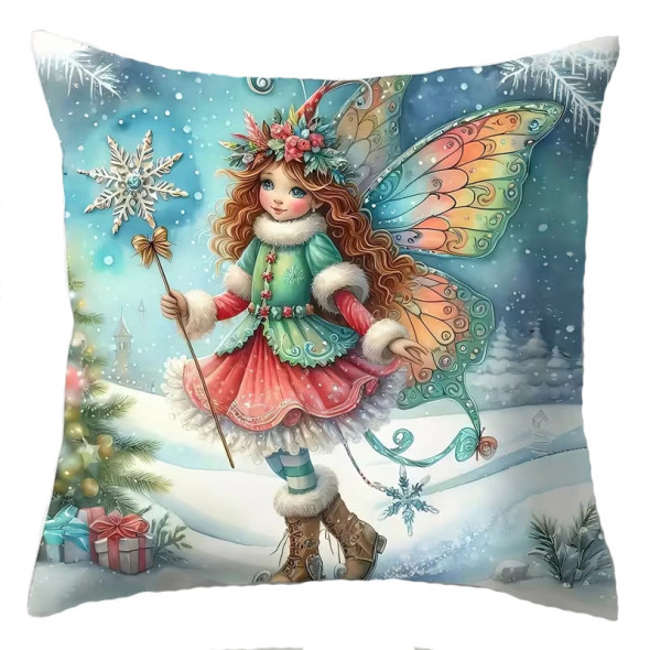 Coussin "Christmas Fairy" #2 / Coussins Fées