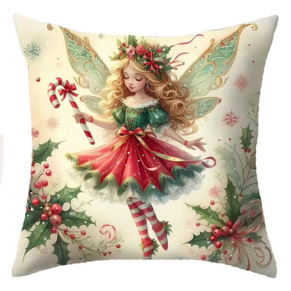 Coussin "Christmas Fairy" #3 / Coussins Fées