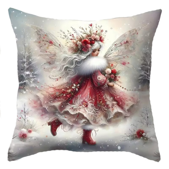 Coussin "Christmas Spirit  Fairy" #2 / Coussins Fées