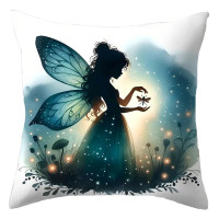 Coussin Fée - Color Silhouette Fairy #3