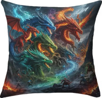 Coussin Dragons Dragon's War