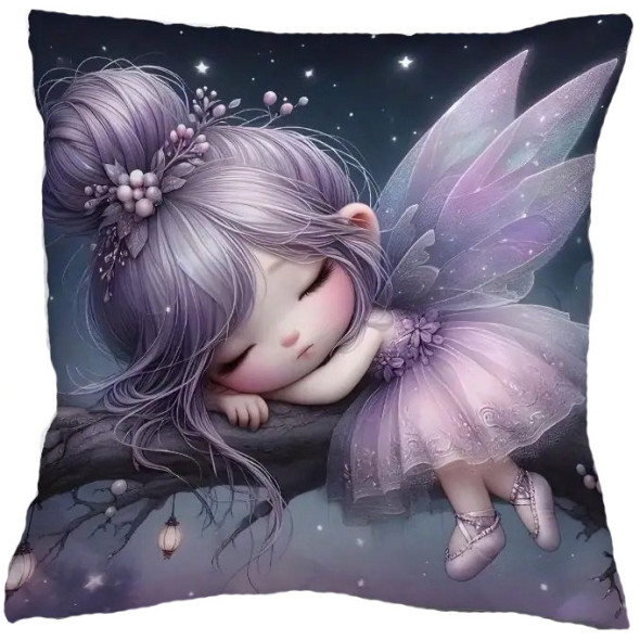 Coussin Fée "Violetta" / Coussins Féeriques