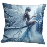 Coussin Fée Winter Crystal Fairy