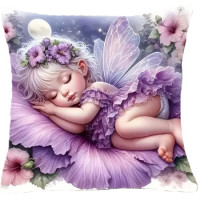 coussin fee Purple Flower Little Fairy