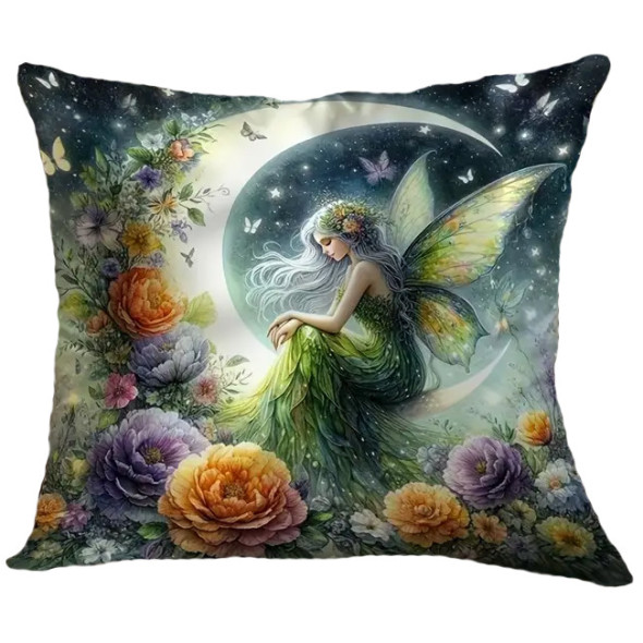 Coussin Fée "Moon Flower Fairy" / Coussins Féeriques