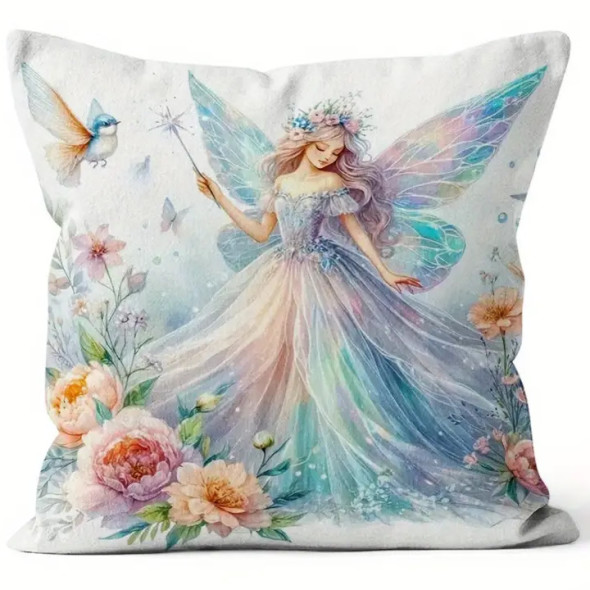 Coussin Fée "Pastel  Fairy" / Coussins Féeriques