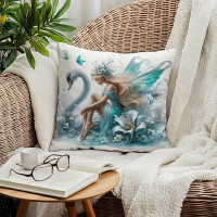 Coussin F&eacute;e - Swan Fairy