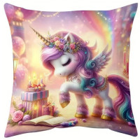 Coussin Licorne Rainbow Baby Unicorn