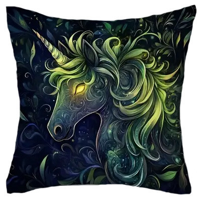 Coussin Licorne "Mysticall Unicorn #2" / Coussins Féeriques