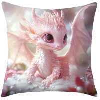 Coussin Dragon Pink Baby Dragon