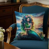 Coussin Sir&egrave;ne - Flower Mermaid