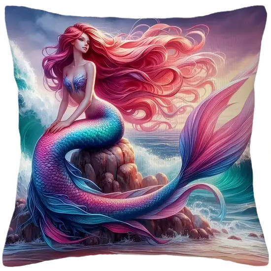Coussin Sirène "Ocean's Daughter" / Coussins Féeriques
