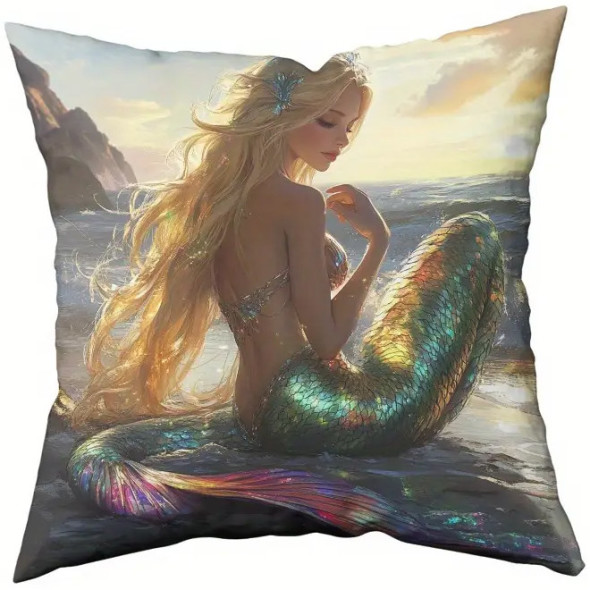 Coussin Sirène "Princess of Ocean" / Coussins Féeriques