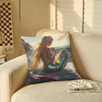 Coussin Sir&egrave;ne - Sunset Mermaid