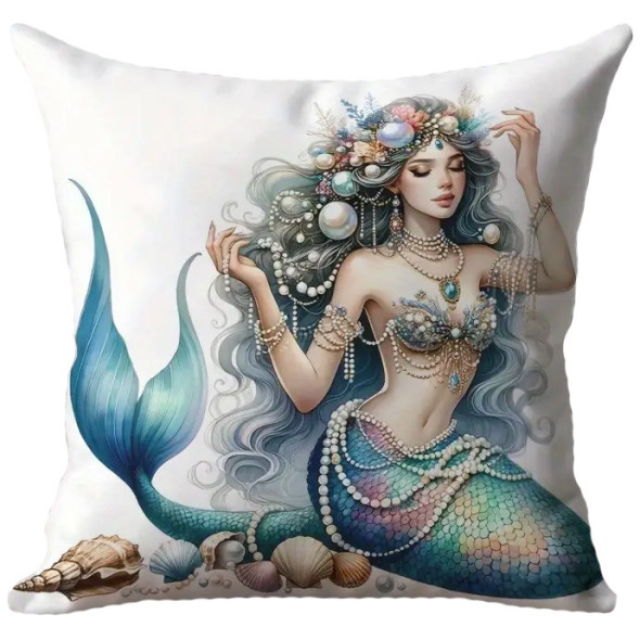 Coussin Sirène "The Pearl Mermaid" / Coussins Sirènes