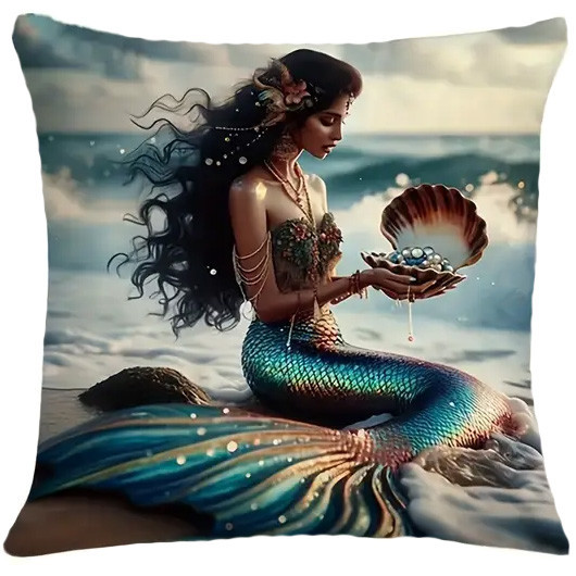Coussin Sirène "Tresor of the Sea" / Coussins Sirènes