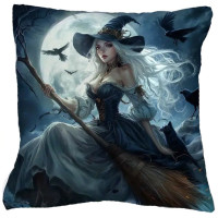 Coussin Sorcière - Witch's broom