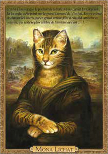 Carte Postale Chat "Mona Lichat" / Carterie Chats