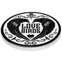Dessous de verre gothique Love Birds
