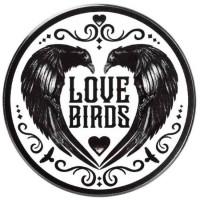 Dessous de verre gothique Love Birds