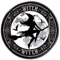 Dessous de verre gothique Witch