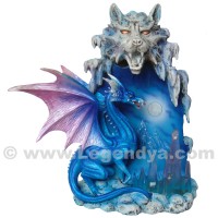 Statuette Dragon bleu