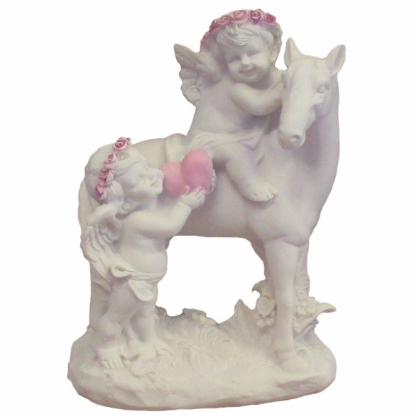 Anges avec Cheval / Statuettes Anges