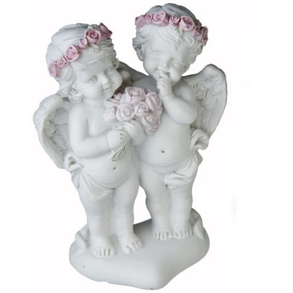 Anges avec roses / Statuettes Anges