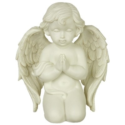 Ange blanc assis endormi / Statuettes Anges