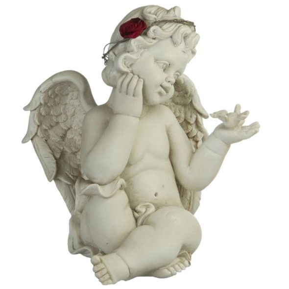 Grand Ange Romantique avec colombe / Statuettes Anges