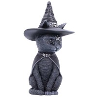 statuette de chat noir Purrah B5238S0