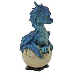 Dragon bleu dans oeuf / Toutes les Figurines de Dragons