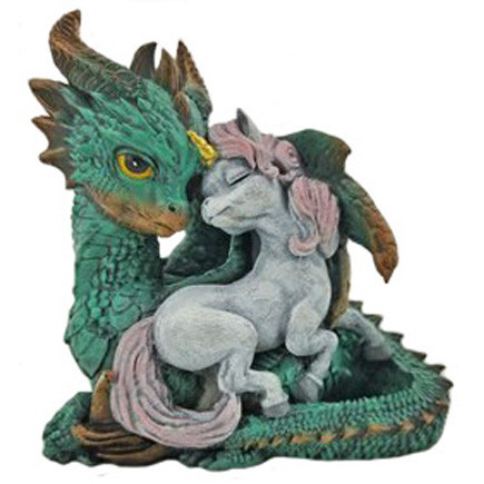 Câlin de Dragon et Licorne / Figurines de Licornes