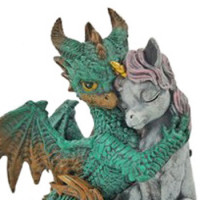 Figurine de Dragon et Licorne 87101B