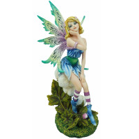 Statuette Fée Natura Clairière - Monde Féérique - Hauteur 24cm - Déco Fantasy, Collection