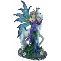 Figurine de Fée avec Licorne FD4305