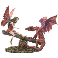 Figurine de Fée avec Dragon DA200B