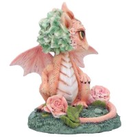 Figurine Dragon - Carnation Flower Dragon