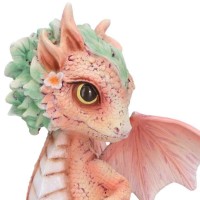Figurine Dragon - Carnation Flower Dragon