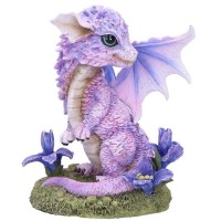 Figurine Dragon - Iris Flower Dragon