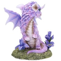 Figurine Dragon - Iris Flower Dragon