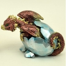 Dragon rouge éclosion / Statuettes Dragons
