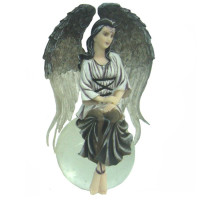 figurine Fée Ange sur boule en verre