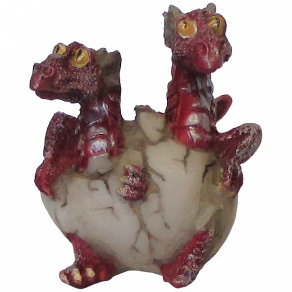 Dragonnets Jumeaux Rouges / Statuettes Dragons